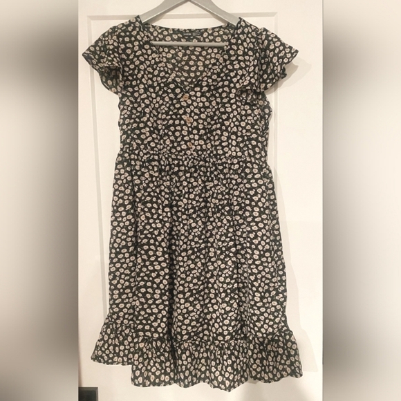 Shein V-Neck Ditsy Floral Dress Size 6 - New Without Tags - Picture 7 of 7